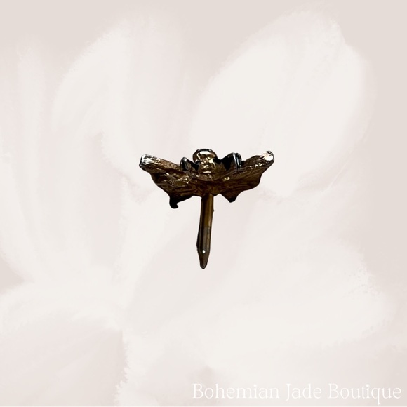 Vintage AJC Gold Mini Butterfly Pin Brooch - Picture 3 of 4